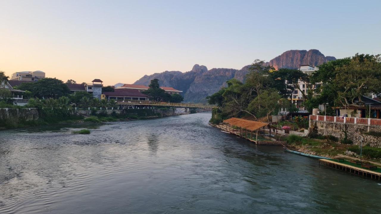 Pasanchai Bungalow Vang Vieng Luaran gambar